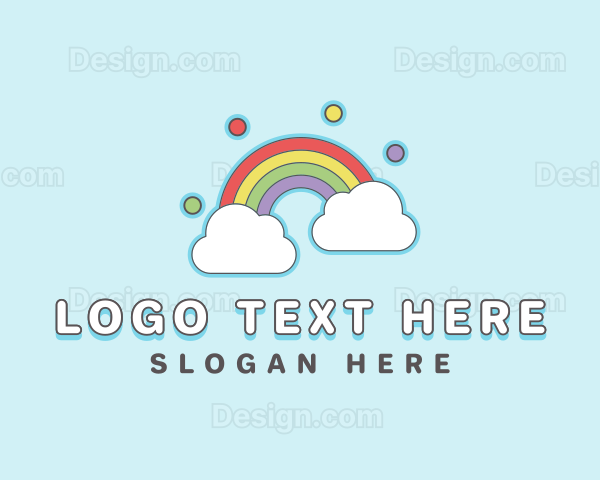 Rainbow Sky Cloud Logo