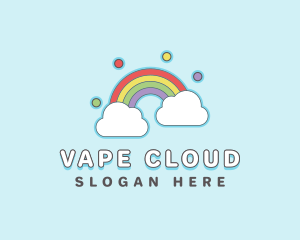 Rainbow Sky Cloud logo design