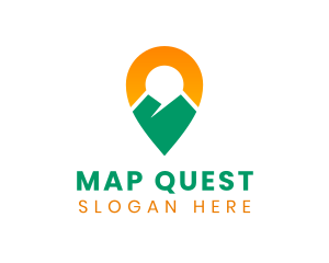 Mountain Travel Location Pin logo