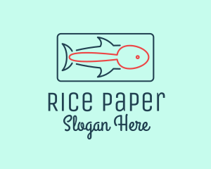 Fish Restaurant Outline  logo design