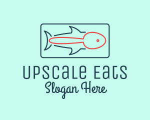 Fish Restaurant Outline  logo design