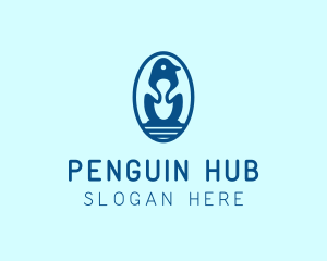 Blue Penguin Egg logo