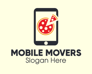 Mobile Pizza Delivery logo design