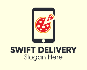 Mobile Pizza Delivery logo design