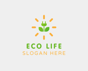 Eco Plug Socket logo design