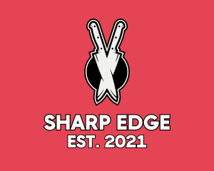 Sharp Kitchen Knife  logo design