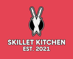 Sharp Kitchen Knife  logo design