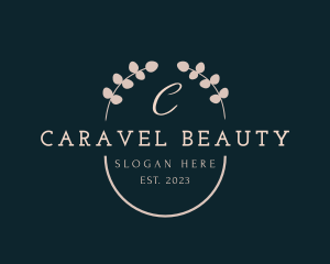 Elegant Floral Wreath logo design