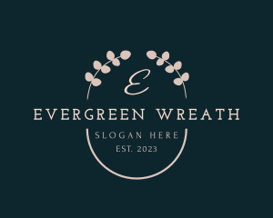 Elegant Floral Wreath logo design