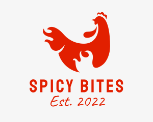 Spicy Chicken Barbecue  logo design