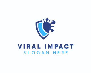 Virus Protection Shield logo design