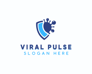 Virus Protection Shield logo design