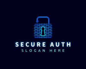 Security Padlock Technology logo design