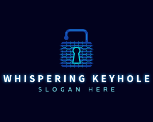 Security Padlock Technology logo design