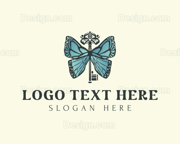 Luxury Butterfly Key Logo