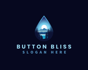 Water Drop Scenery logo design