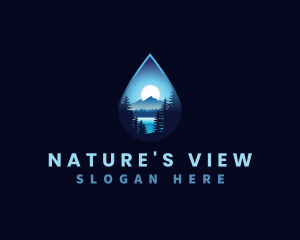 Water Drop Scenery logo