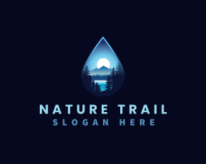 Water Drop Scenery logo