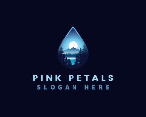 Water Drop Scenery logo design