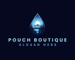 Water Drop Scenery logo design