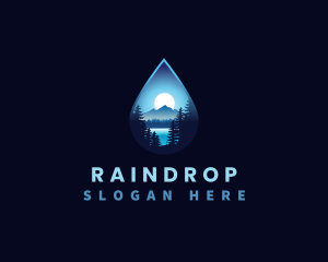 Water Drop Scenery logo