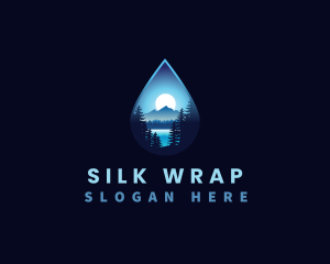 Water Drop Scenery logo design