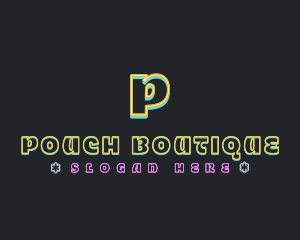 Neon Floral Boutique logo design