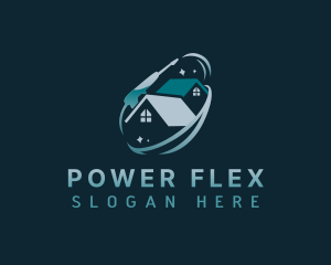 Power Washing Housekeeper logo design