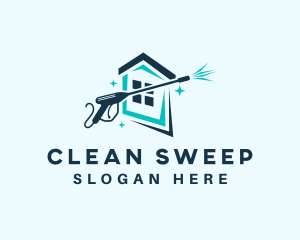 House Cleaning Wash logo design