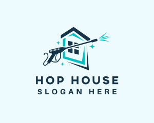 House Cleaning Wash logo design