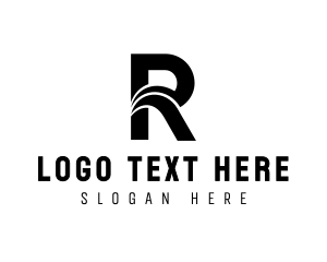 Creative Studio Swoosh Letter R logo