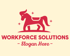 Star Horse Pony logo design