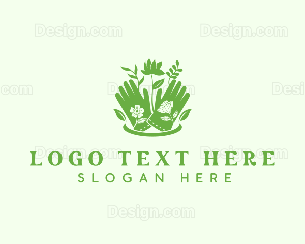 Flower Gardening Gloves Logo