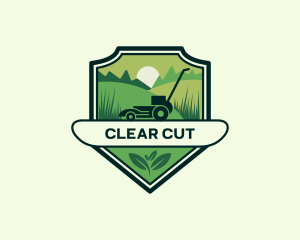 Lawn Grass Mower logo design