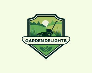 Lawn Grass Mower logo design