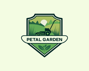 Lawn Grass Mower logo design