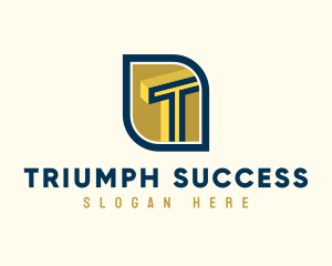 Infrastructure Developer Letter T logo design