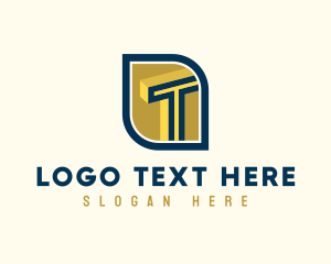 Infrastructure - Infrastructure Developer Letter T logo design
