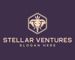 Corporate Elephant Crown logo design