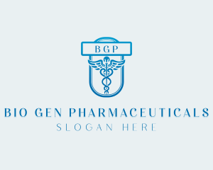 Pharmaceutical Caduceus Healthcare logo design