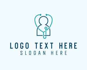 Healthcare Clinic Stethoscope logo