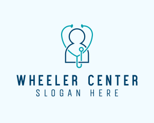 Healthcare Clinic Stethoscope logo design