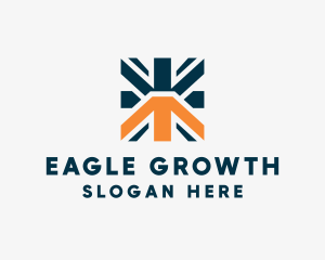 Marketing Growth Arrow logo design