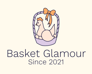 Poultry Chicken Basket  logo design