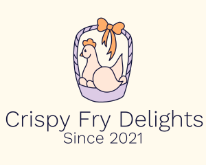 Poultry Chicken Basket  logo design