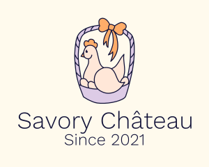 Poultry Chicken Basket  logo design