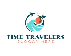 Travel Beach Getaway logo design