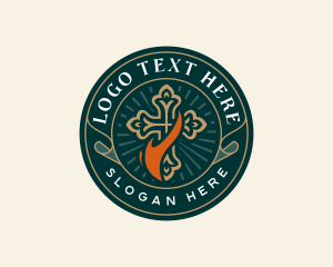 Christian Spiritual Cross logo