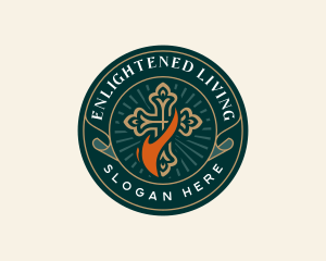 Christian Spiritual Cross logo