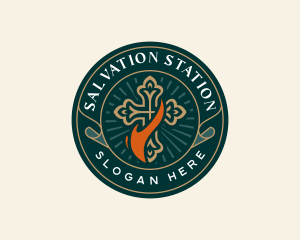Christian Spiritual Cross logo